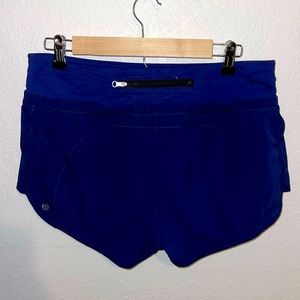 Lulu lemon speed up short rise shorts